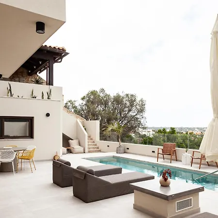 Orama Luxury Suite 3 Bedrooms With Private Pool Hersonissos  Exterior photo